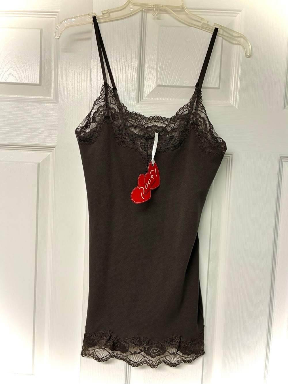 NWT Seamless Camisole, Brown, Attached Shelf Bra, Size M/L